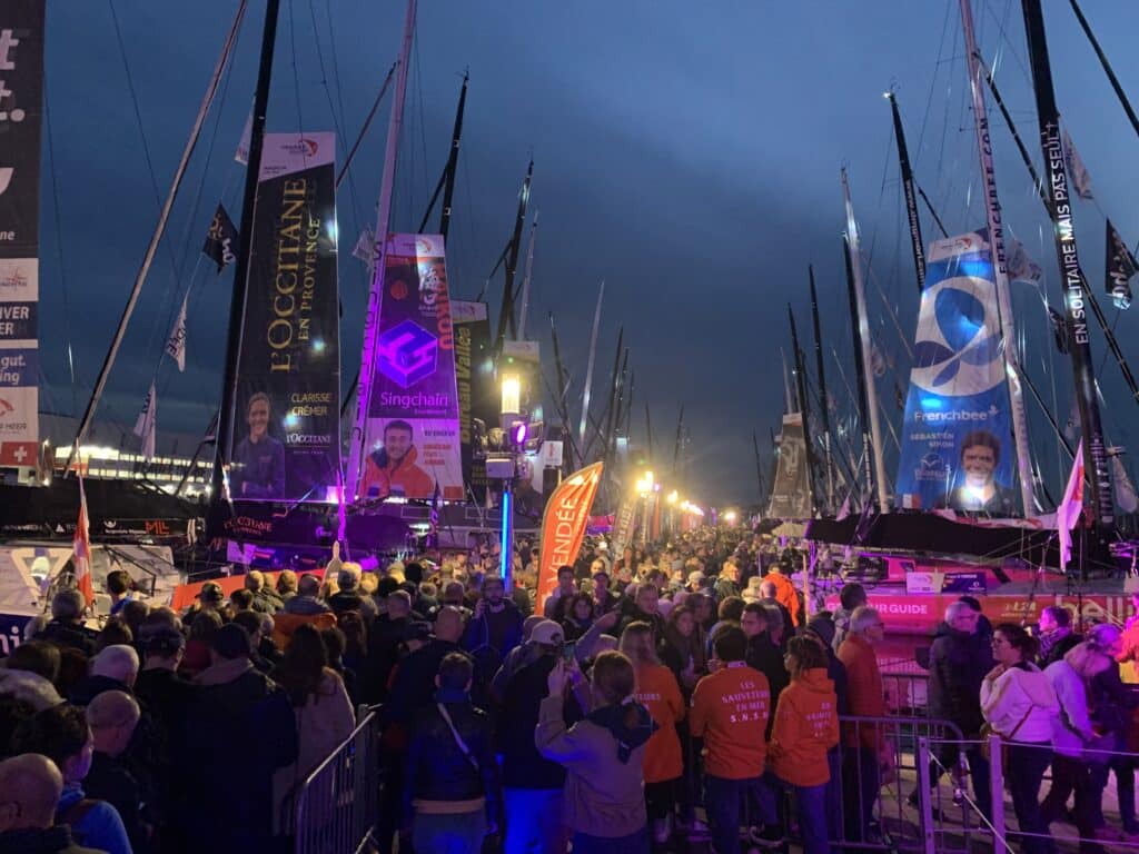 The 2024 Vendée Globe departure Be Water Positive